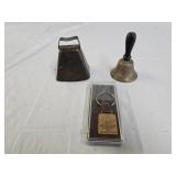 Brass Miniature School Bell, Cow Bell, Advertising
