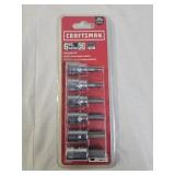New Craftsman 6pc Metric Hex Bit Socket Set