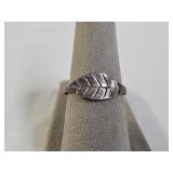 Sterling Silver Leaf Ring