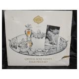 Shannon Crystal By Godinger Rose Vanity Set