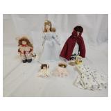 Small and Miniature Porcelain Dolls, Wood Doll