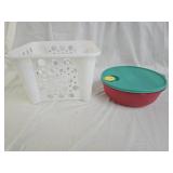Tupperware Collander, Plastic Storage Bin
