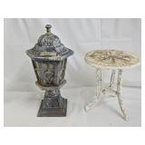 Iron Plant Stand, Lantern Candle Holder