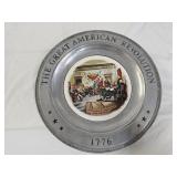 The Great American Revolution Pewter/Ceramic Plate