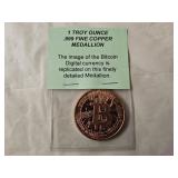 1 Troy Ounce .999 Fine Copper Medallion