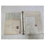 Vintage 1930s Ephemera Letter Album