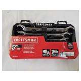 New Craftsman 5pc SAE Flare Nut Wrench Set