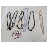 6 Fashion Necklaces, 1 Bracelet