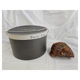 Vintage Feather Hat and Hat Box