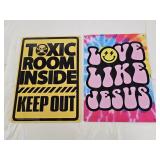 2 Metal Signs
