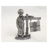 Michael Ricker Signed Pewter Sculpture