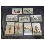 9 Victorian Bathing Beauties Post Cards