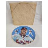 Autographed Reggie Jackson Angels Coll. Plate