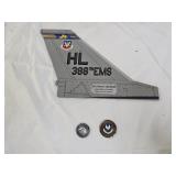 USAF Commemorative Coins, F-16 Wing Plaque