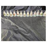 12 Days of Christmas Porcelain Bells