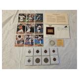 Silver Dollar, Gold Stamp, Foreign Coins, Cards