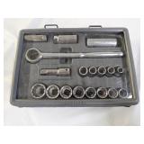 Craftsman 17pc Metric 1/2" Drive Socket Wrench Set