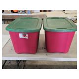 2 Sterilite 18 Gallon Storage Totes