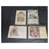 4 Vintage Rally Day Post Cards