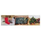 Assortment of Christmas Decorations and Decor
