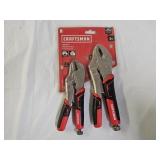 New Craftsman 2pc Locking Pliers Set