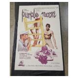 1960s Purple Moon Movie Theater Advertising Poster