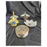 Pottery Baskets, Chokin Dish, Souvenir Dish