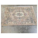 French Aubusson Style Wool Area Rug