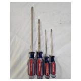 4 Craftsman Regular Screwdrivers