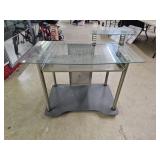Studio RTA Contemporary Glass Top Computer Desk