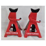 2 Craftsman 3 Ton Ratchet Jack Stands