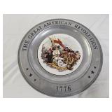 The Great American Revolution Pewter/Ceramic Plate