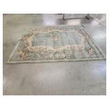 French Aubusson Style Wool Area Rug