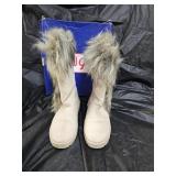 Rouge Faux Fur Boots