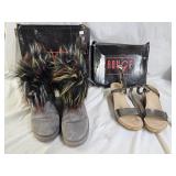 Rouge Boots and Sandals