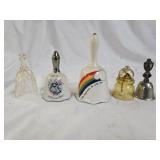 5 Porcelain and Glass Bells