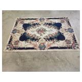 French Aubusson Style Wool Area Rug