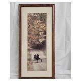 Dick Brown Signed Amish Buggy Photo