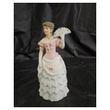 Homco Porcelain Victorian Lady Figurine