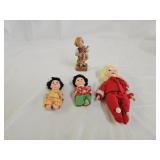 Vintage Dolls, Wood Figurine