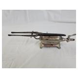 Antique Gas Burner with Hair Curling Iron