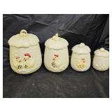 1970s Sears Roebuck Chicken Little Canister Set