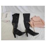 Designer Backpack Purse and Boots