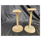 2 Vintage Hat Stands