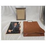JFK Photo, Vintage Bag, Photo Frame