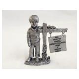Michael Ricker Signed Pewter Sculpture