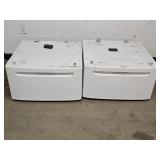 2 Metal Laundry Pedestals