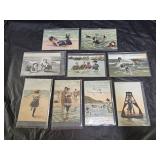 9 Victorian Bathing Beauties Post Cards