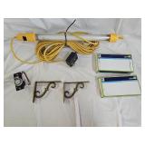 Shop Light, Electrical, Shelf Brackets