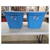 2 Sterilite 18 Gallon Storage Totes